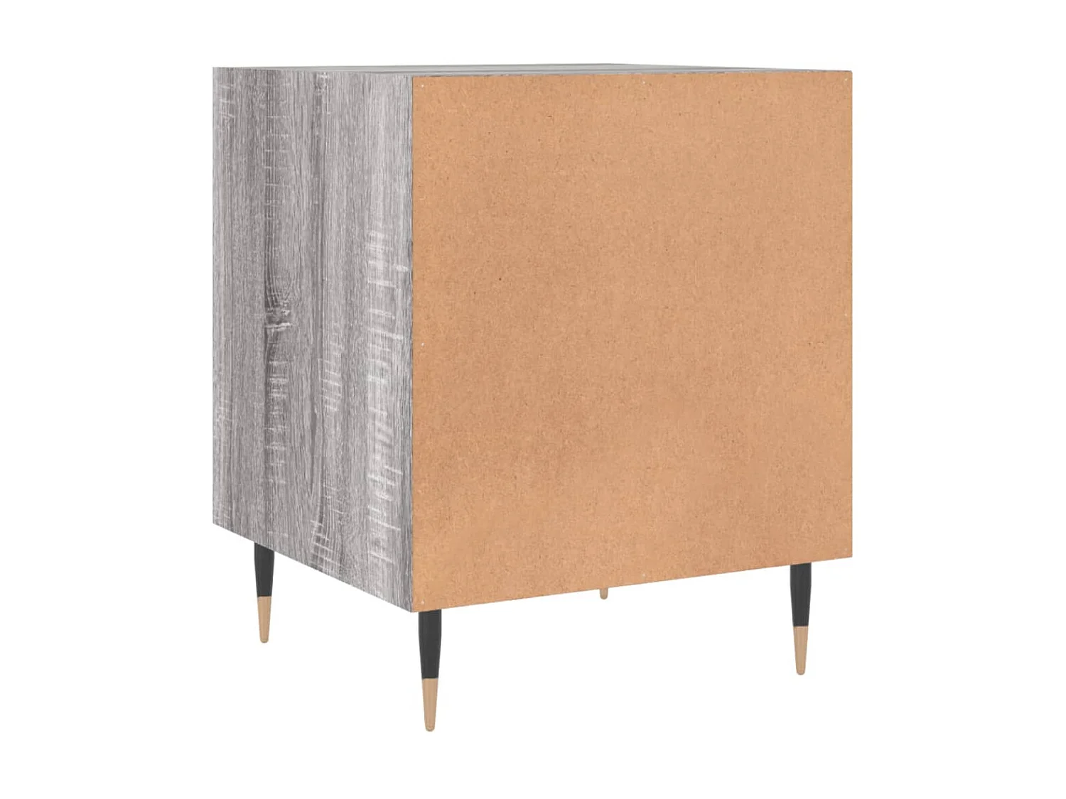 Nachttisch Grau Nachtschrank Sonoma 40x40x50 cm Holzwerkstoff -RN72541