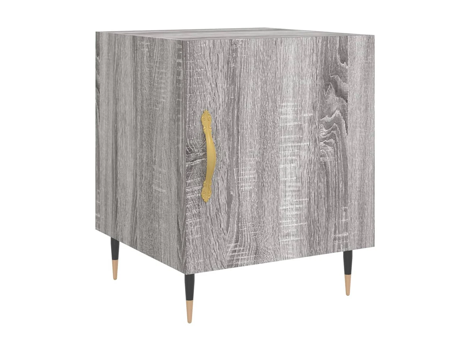 Nachttisch Grau Nachtschrank Sonoma 40x40x50 cm Holzwerkstoff -RN72541