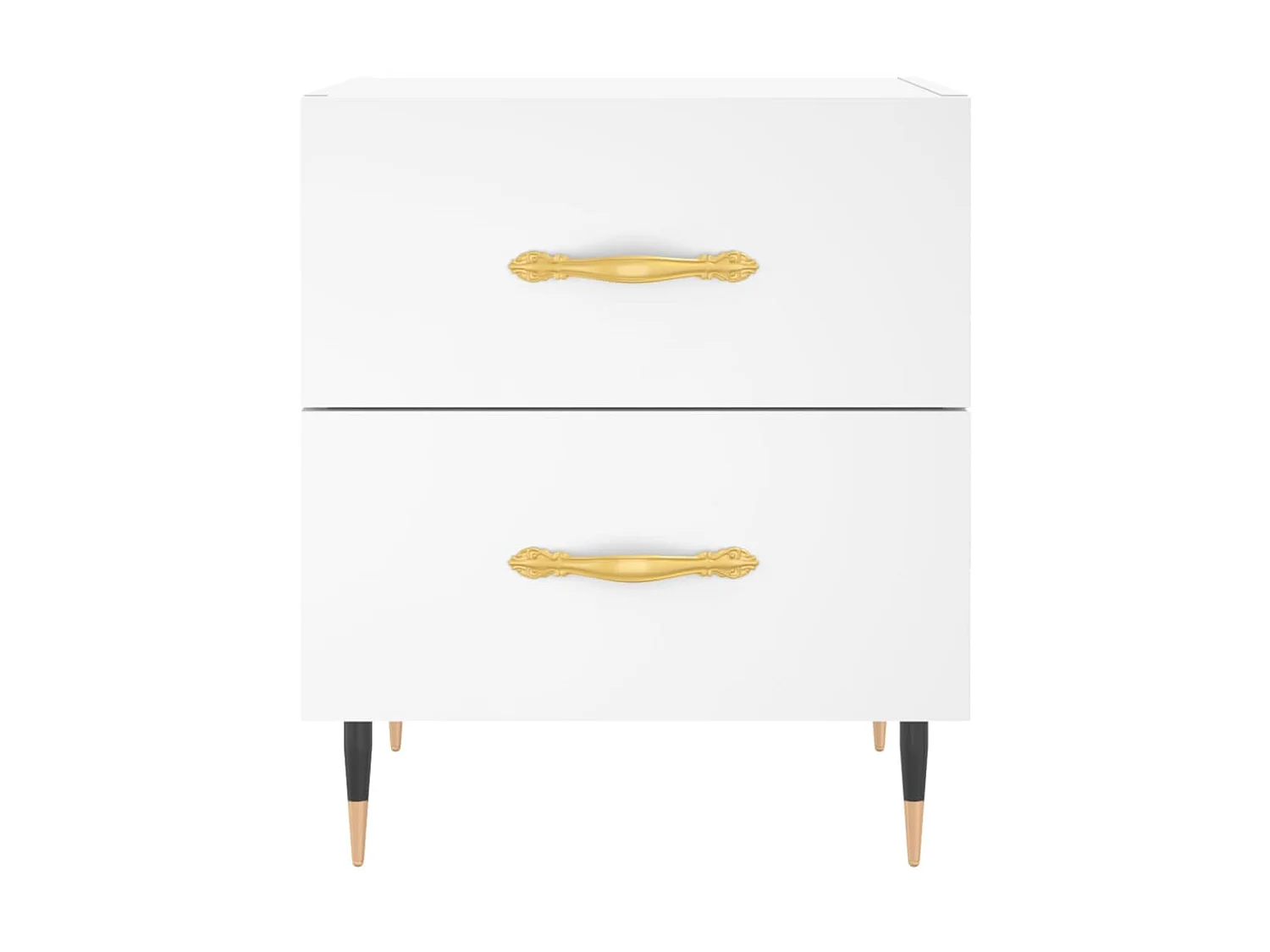 Nachttisch Nachtschrank Weiß 40x35x47,5 cm Holzwerkstoff -RN17108