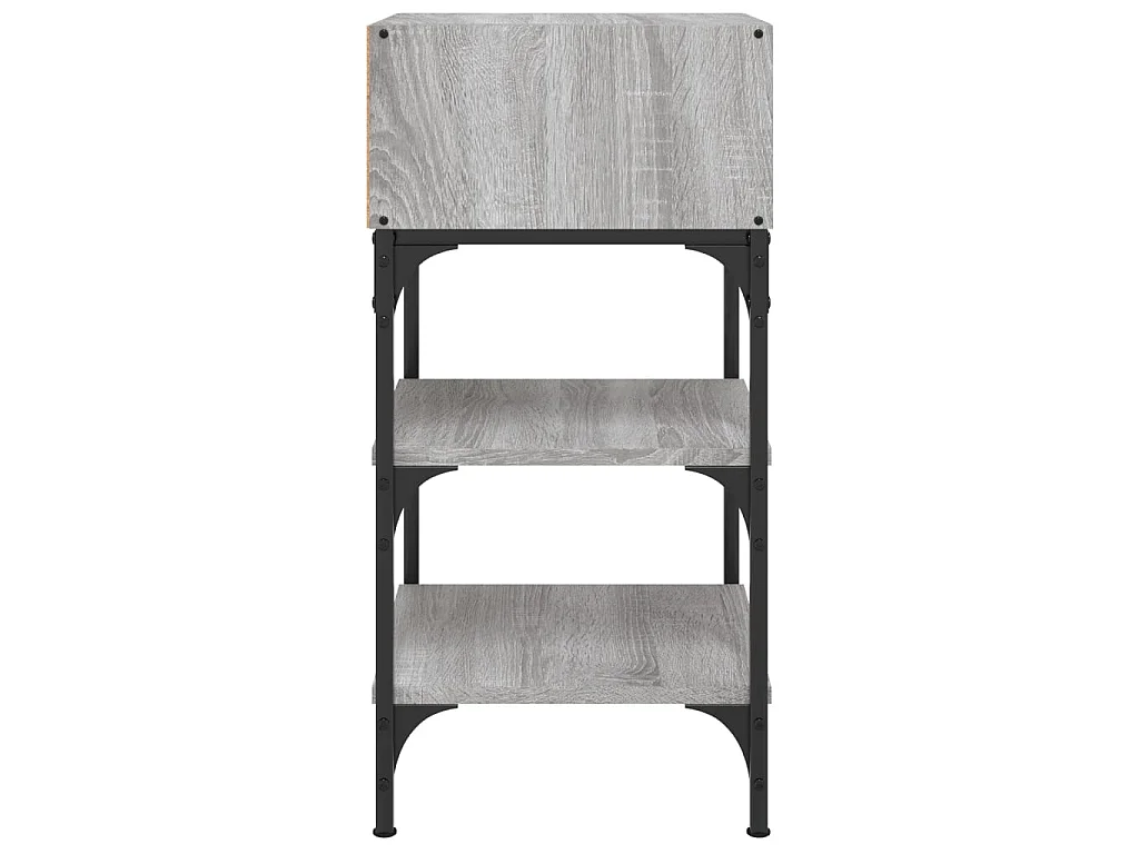 2er-Set Nachttische Nachtschrank Grau Sonoma 35x34,5x70 cm Holzwerkstoff -RN38476