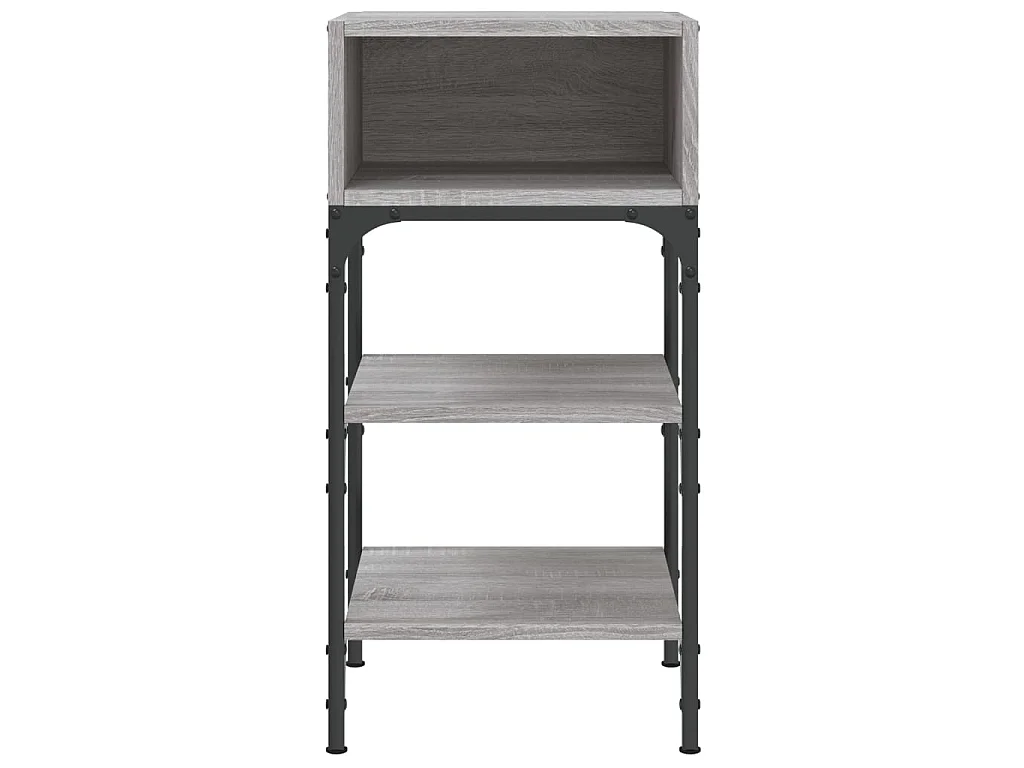 2er-Set Nachttische Nachtschrank Grau Sonoma 35x34,5x70 cm Holzwerkstoff -RN38476