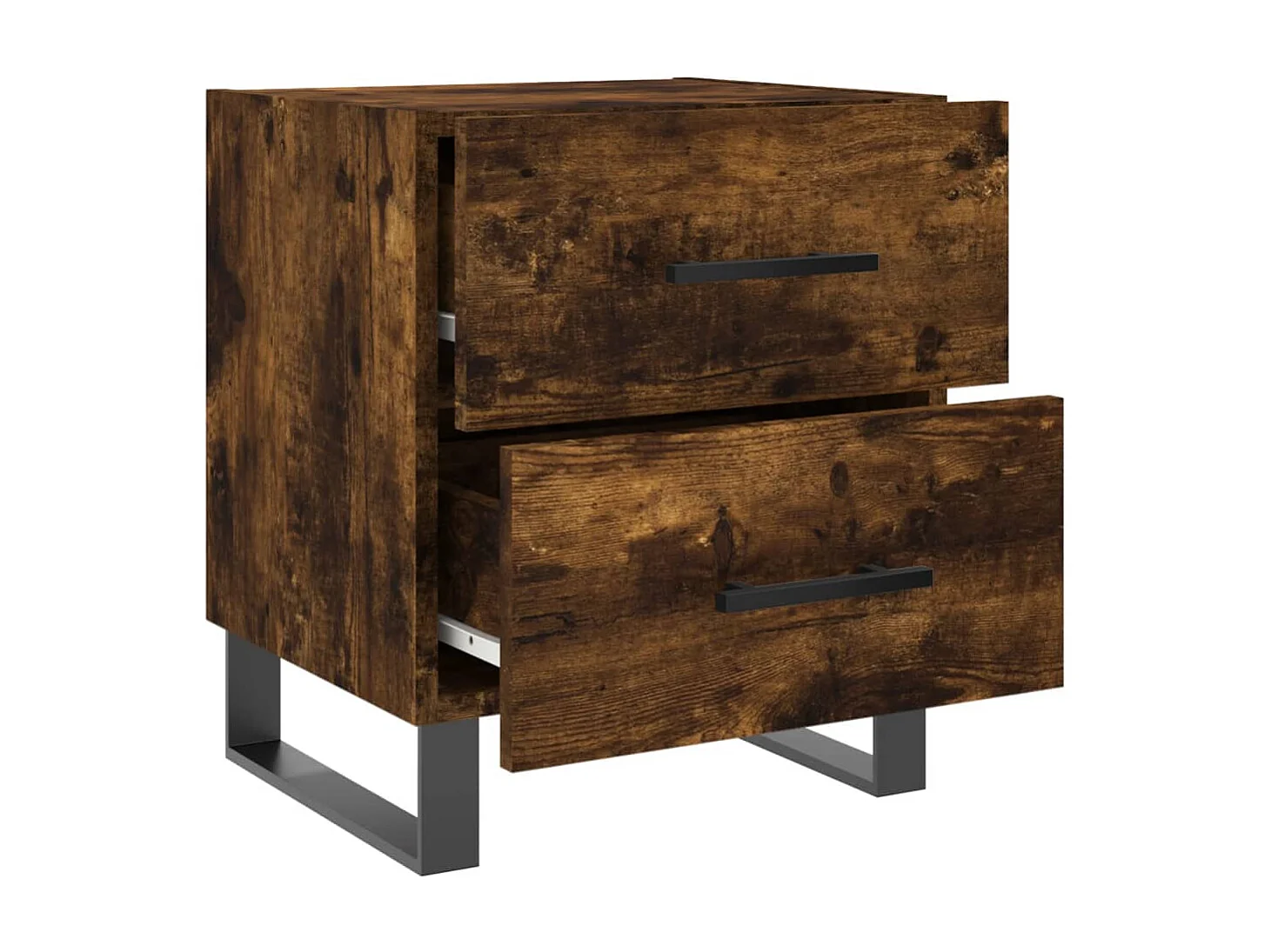 Nachttisch Nachtschrank Räuchereiche 40x35x47,5 cm Holzwerkstoff -RN72066