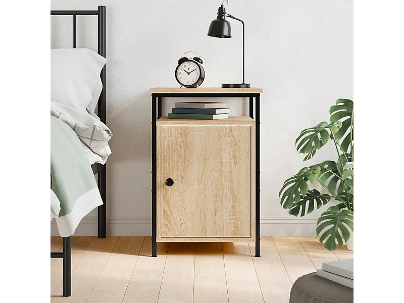 Nachttisch Nachtschrank Sonoma-Eiche 40x42x60 cm Holzwerkstoff -RN10253