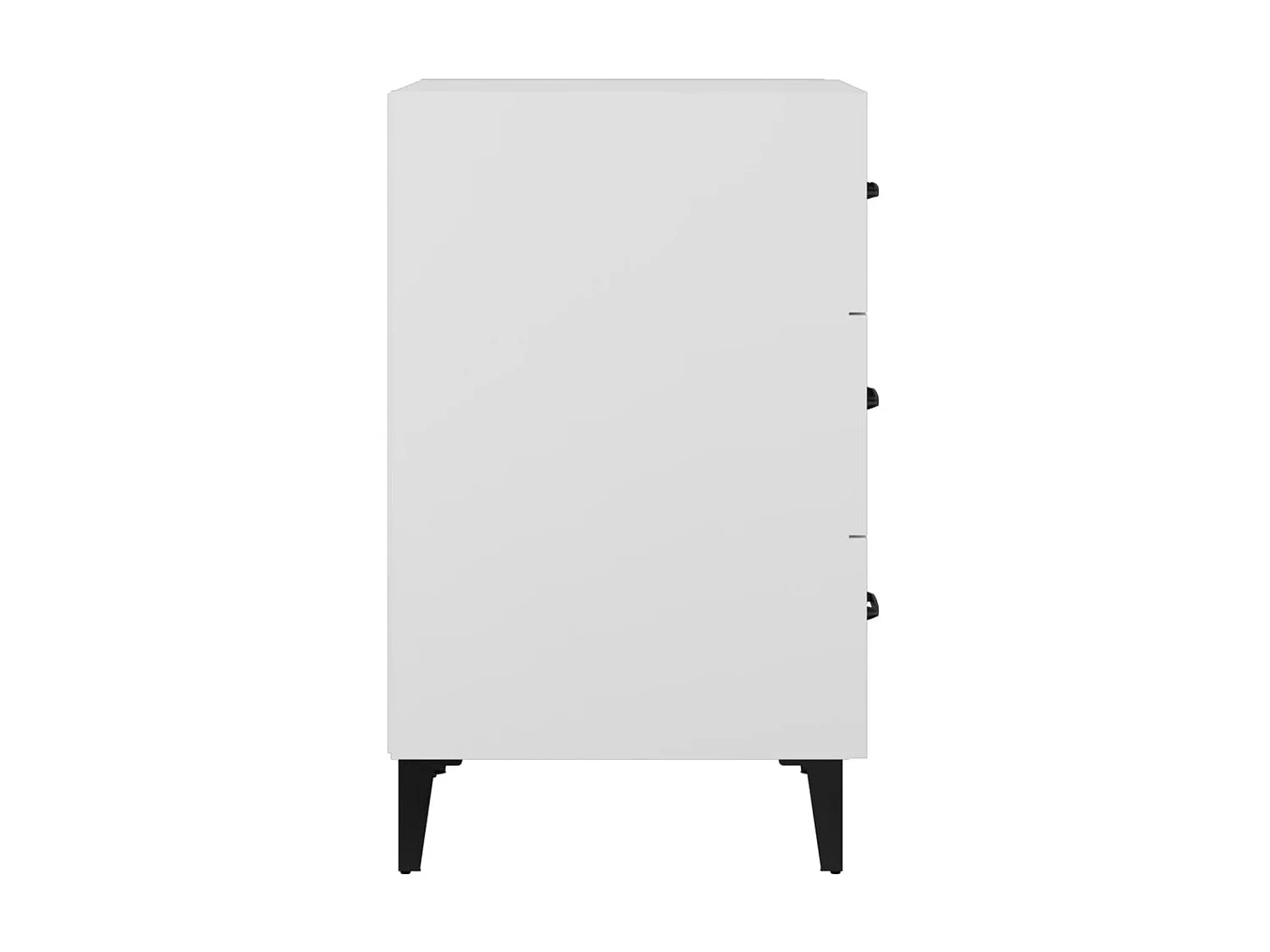 Nachttisch Nachtschrank Weiß 40x40x66 cm Holzwerkstoff -RN19523