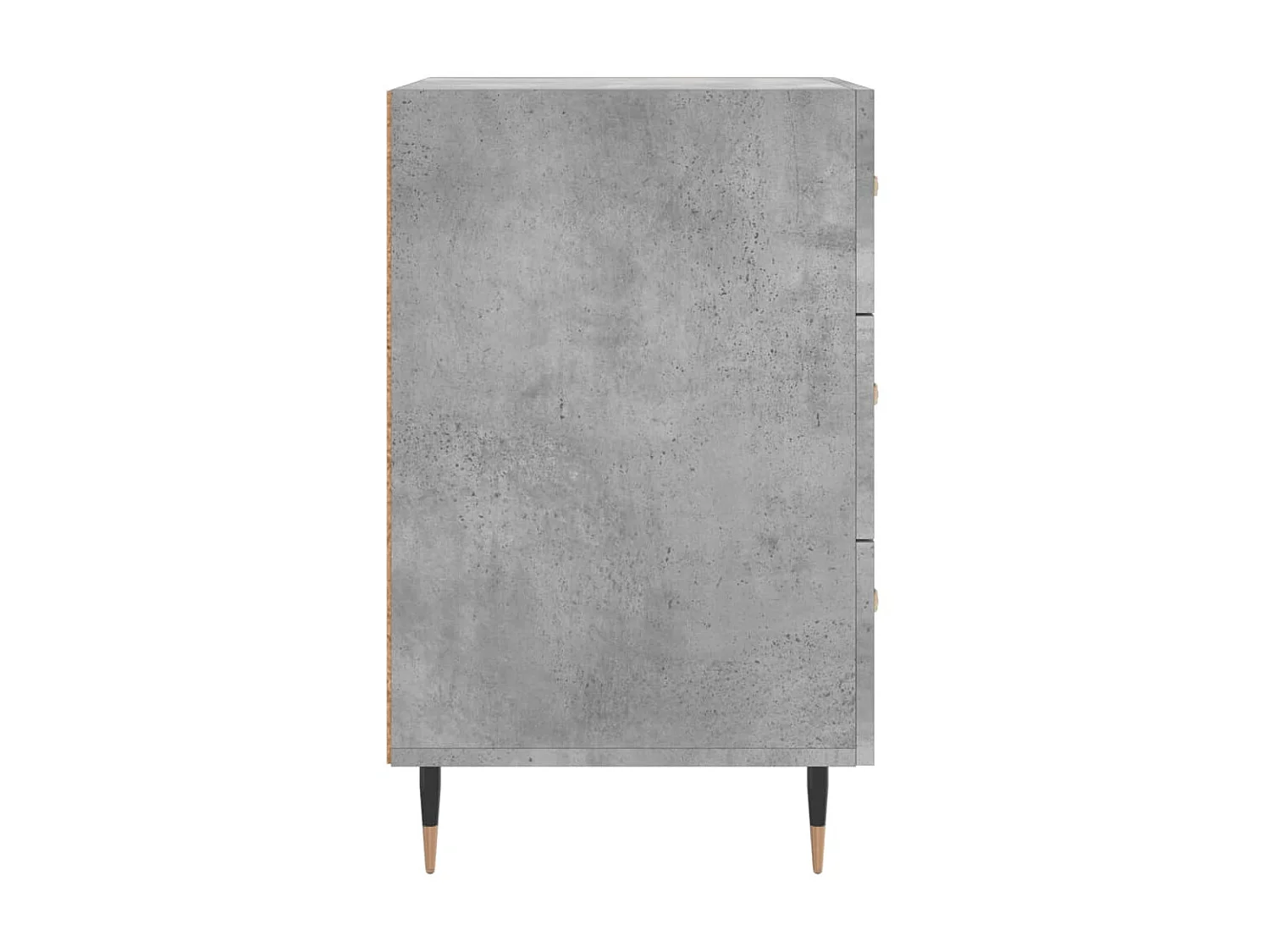 Nachttisch Betongrau Nachtschrank 40x40x66 cm Holzwerkstoff -RN67546