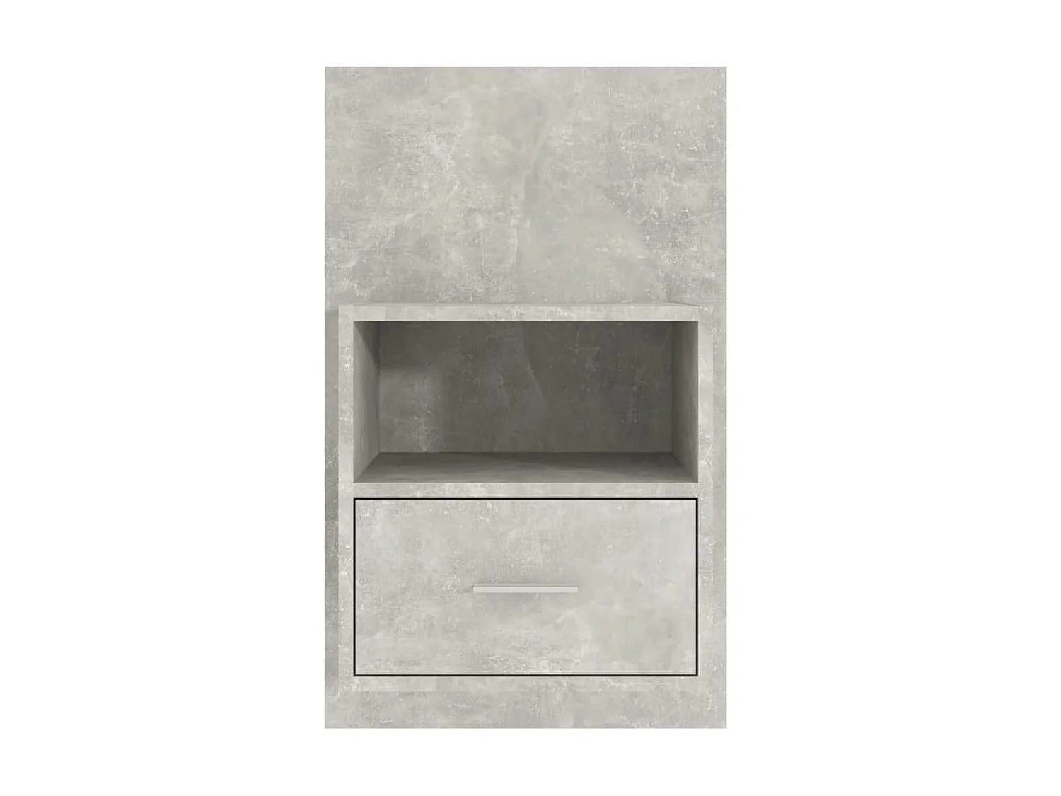 2er-Set Wand-Nachttische Nachtschrank Betongrau -RN54913