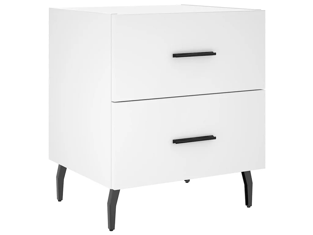 Nachttisch Nachtschrank Weiß 40x35x47,5 cm Holzwerkstoff -RN52649