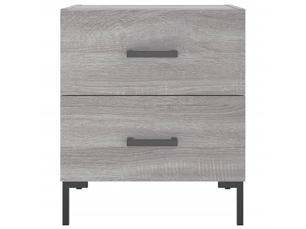 Nachttisch Grau Nachtschrank Sonoma 40x35x47,5 cm Holzwerkstoff -RN36823