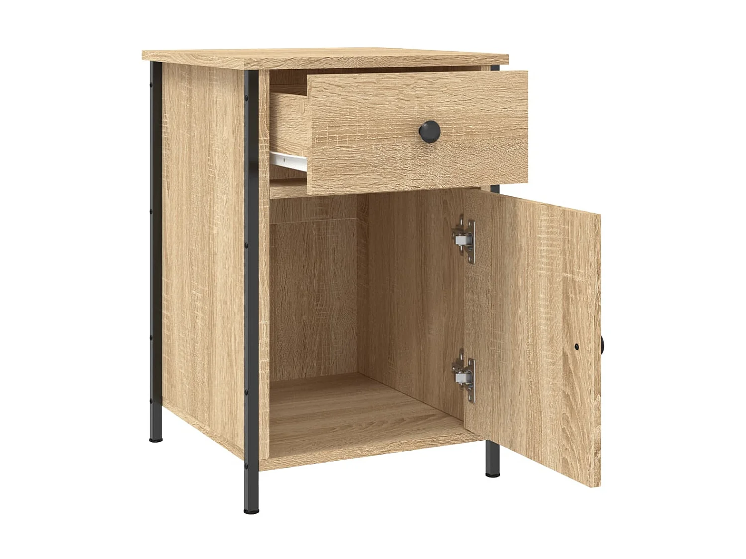2er-Set Nachttische Nachtschrank Sonoma-Eiche 40x42x60 cm Holzwerkstoff -RN70082