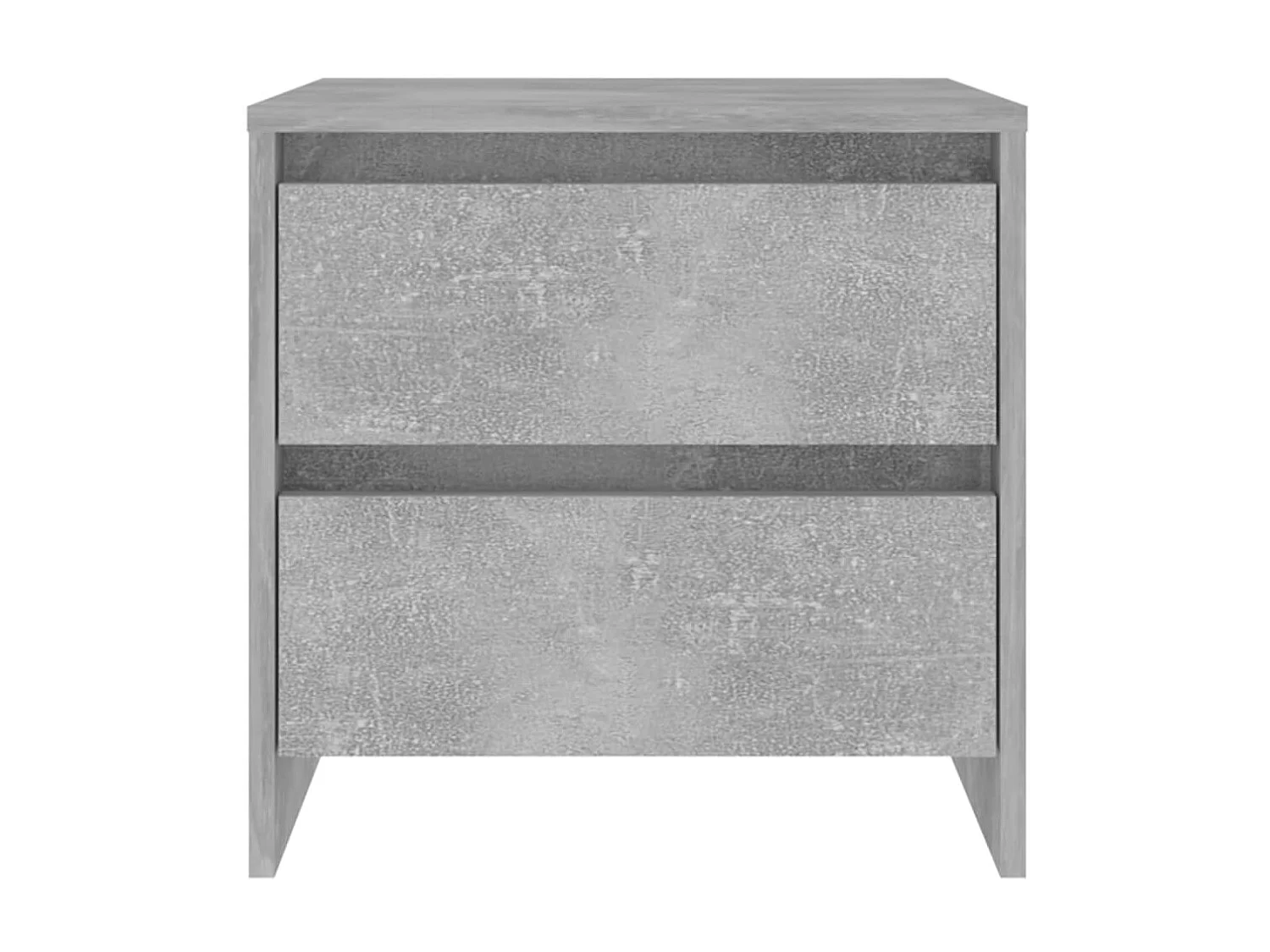 2er-Set Nachttische Nachtschrank Betongrau 45x34,5x44,5 cm Holzwerkstoff -RN63565