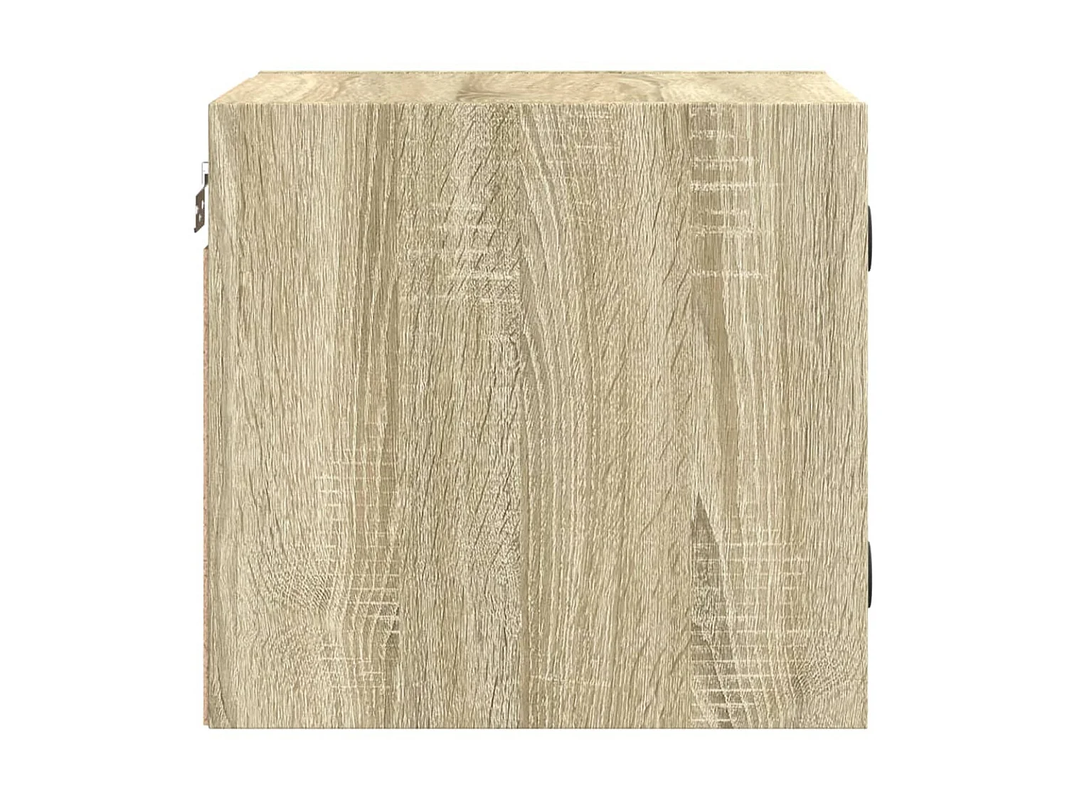 Nachttisch Nachtschrank mit Glastür Sonoma-Eiche 35x37x35 cm -RN76969