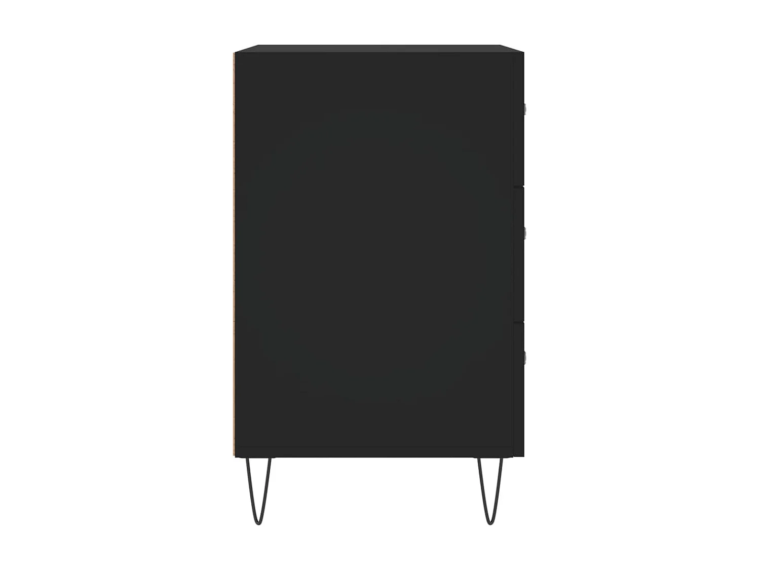 Nachttisch Nachtschrank Schwarz 40x40x66 cm Holzwerkstoff -RN71103