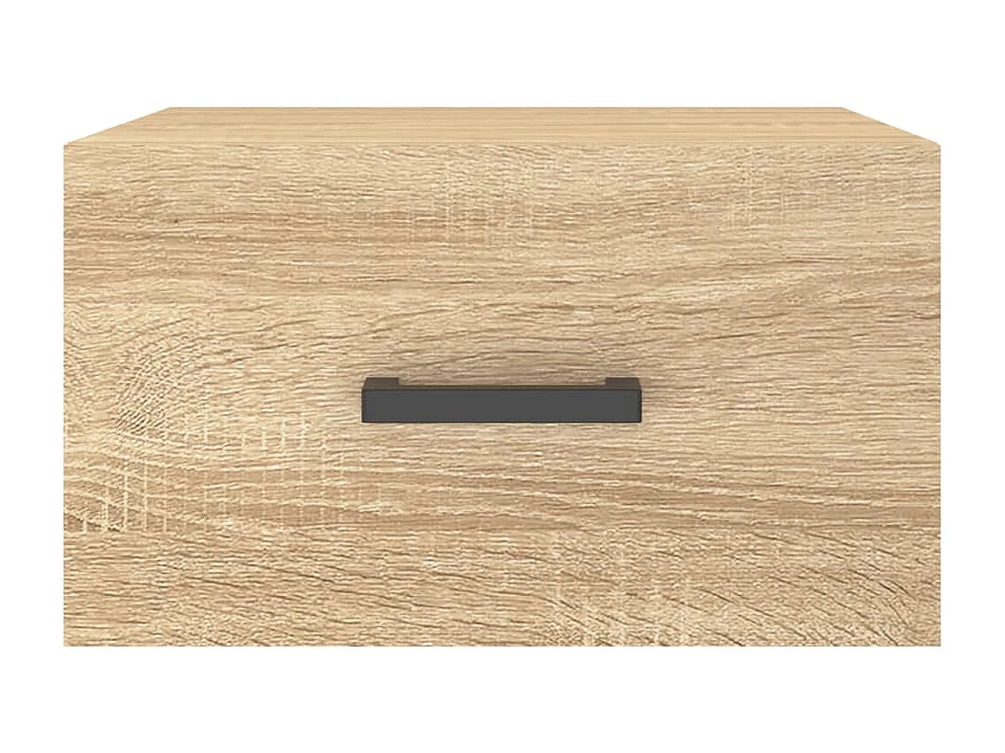 2er-Set Wand-Nachttische Nachtschrank Sonoma-Eiche 35x35x20 cm -RN41017