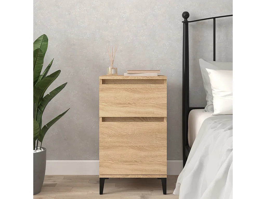 Nachttisch Nachtschrank Sonoma-Eiche 40x35x70 cm -RN40823