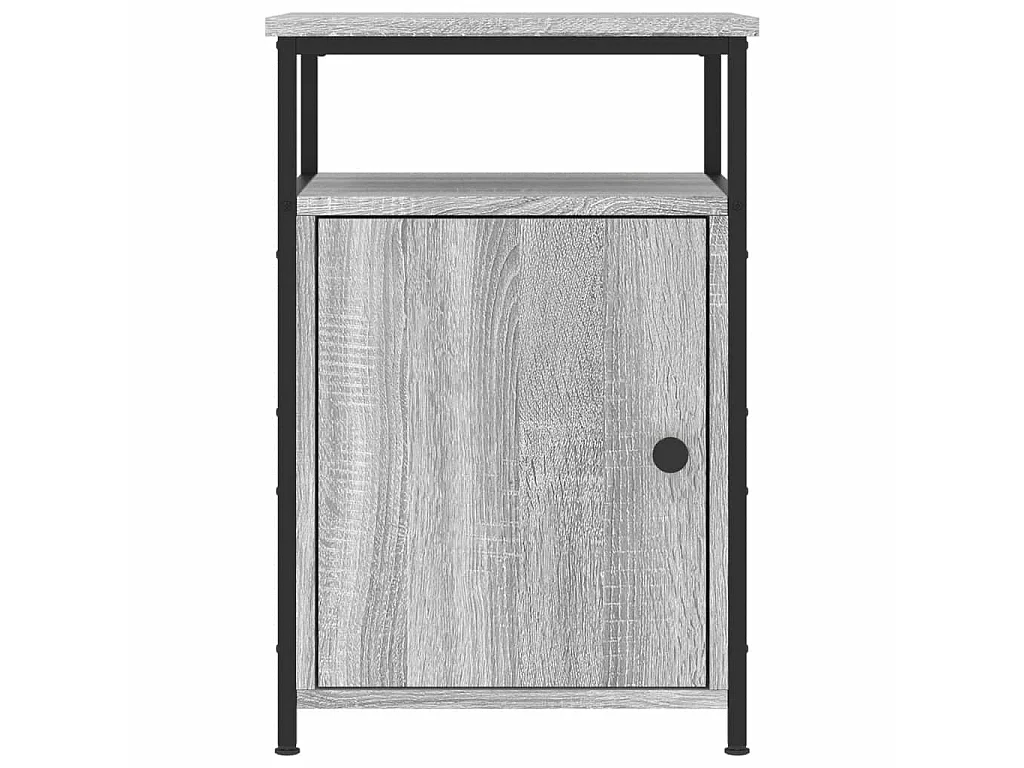 Nachttisch Grau Nachtschrank Sonoma 40x42x60 cm Holzwerkstoff -RN17916