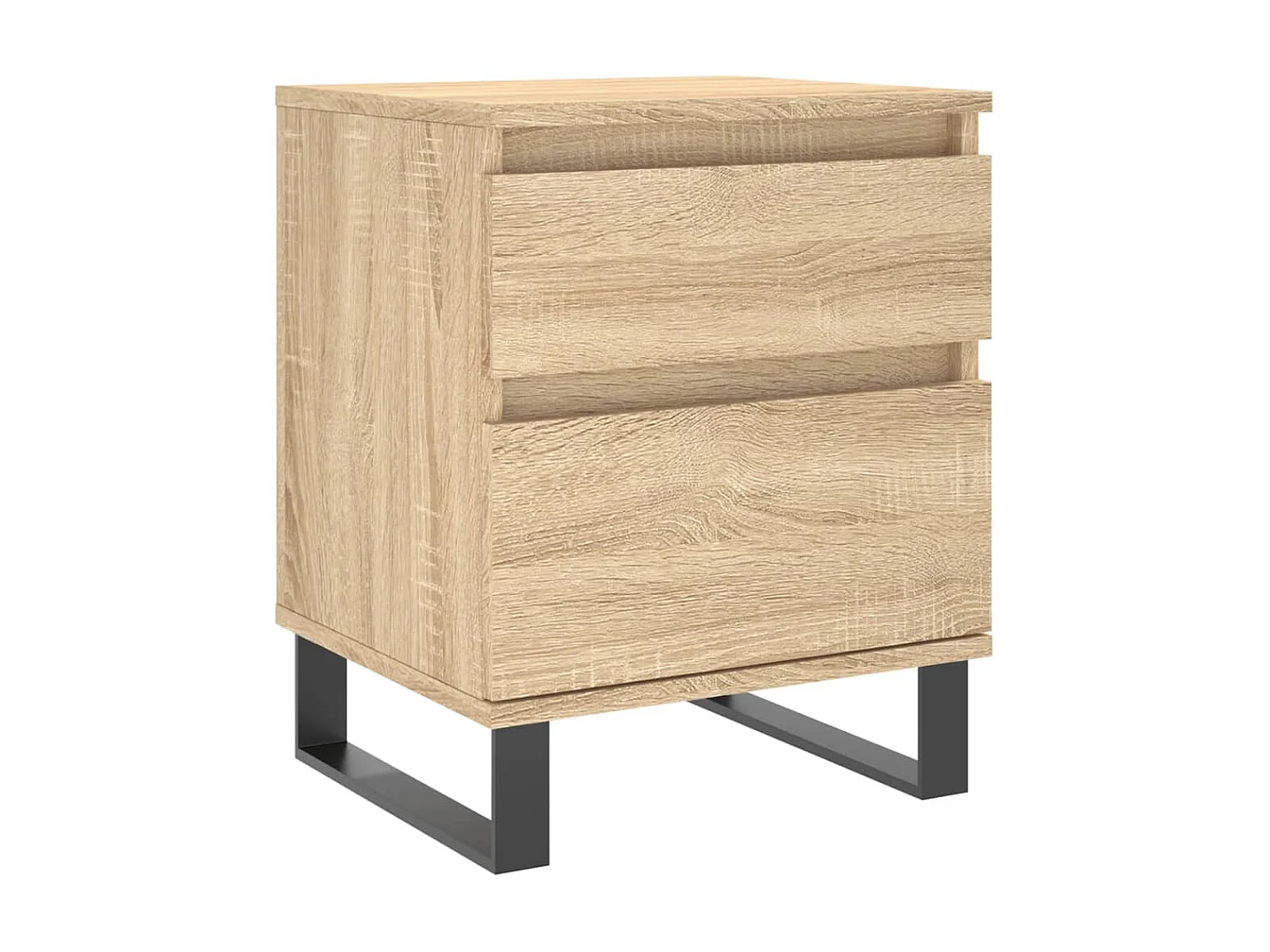 2er-Set Nachttische Nachtschrank Sonoma-Eiche 40x35x50 cm Holzwerkstoff -RN95224