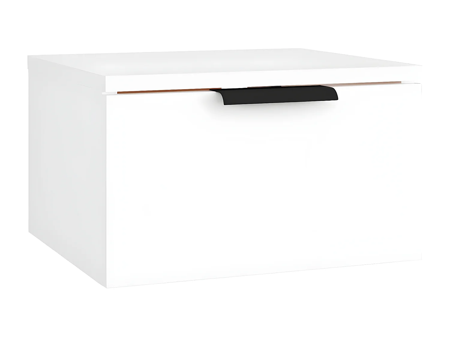 Wand-Nachttisch Nachtschrank Weiß 34x30x20 cm -RN94759
