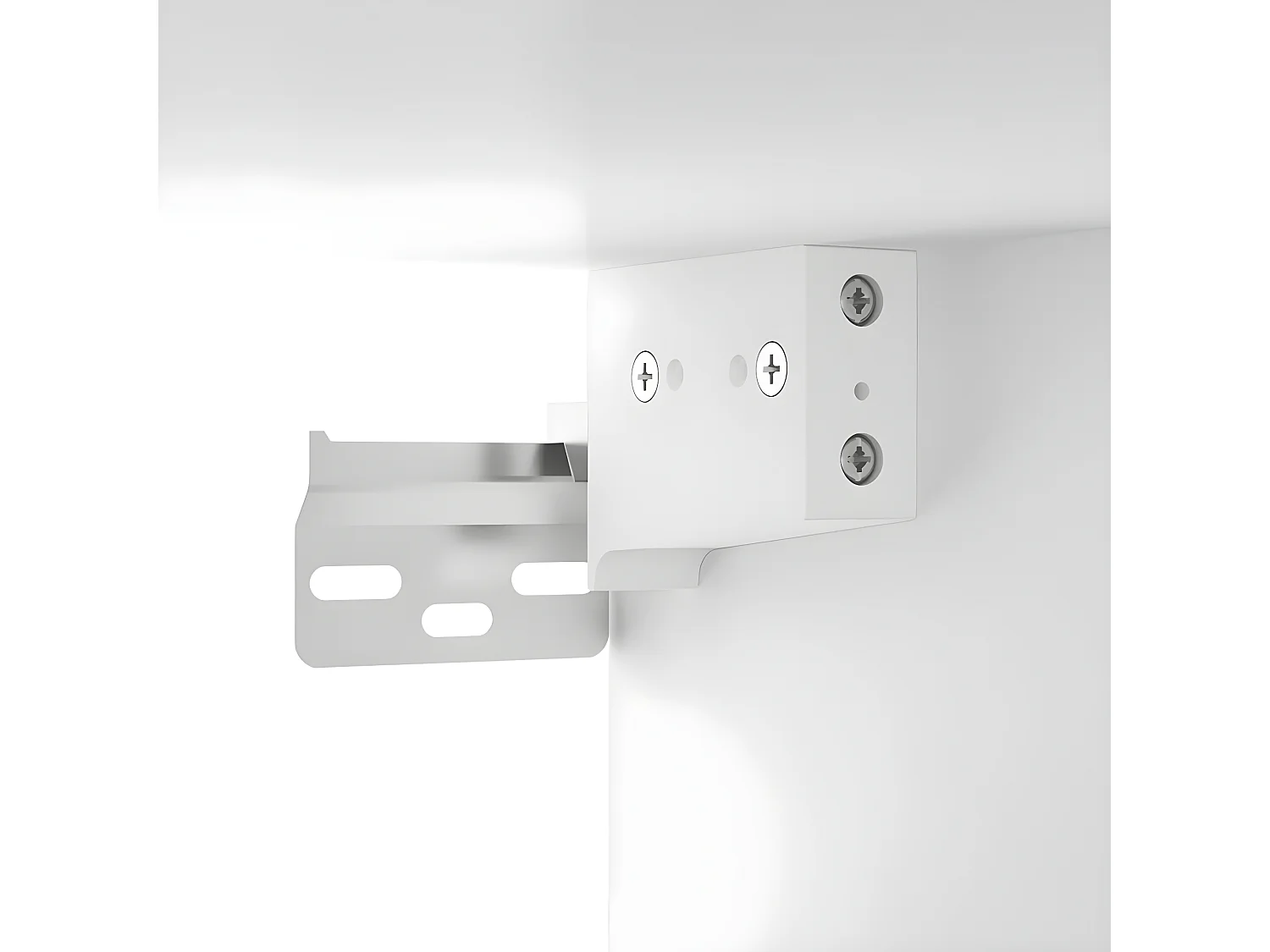 Wand-Nachttisch Nachtschrank Weiß 34x30x20 cm -RN94759