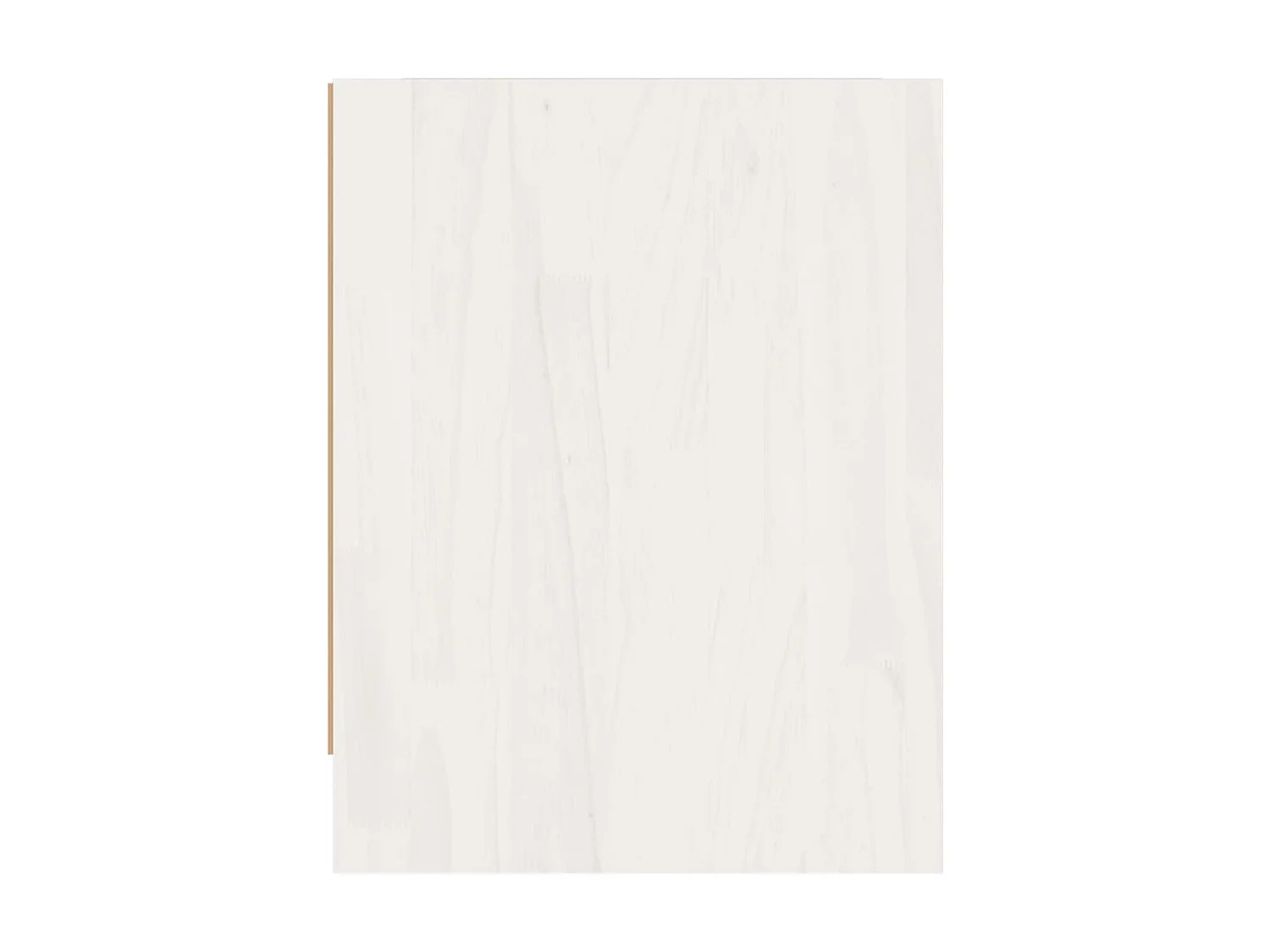 Nachttische Weiß Nachtschrank 40x30,5x40 cm Massivholz Kiefer -RN55382