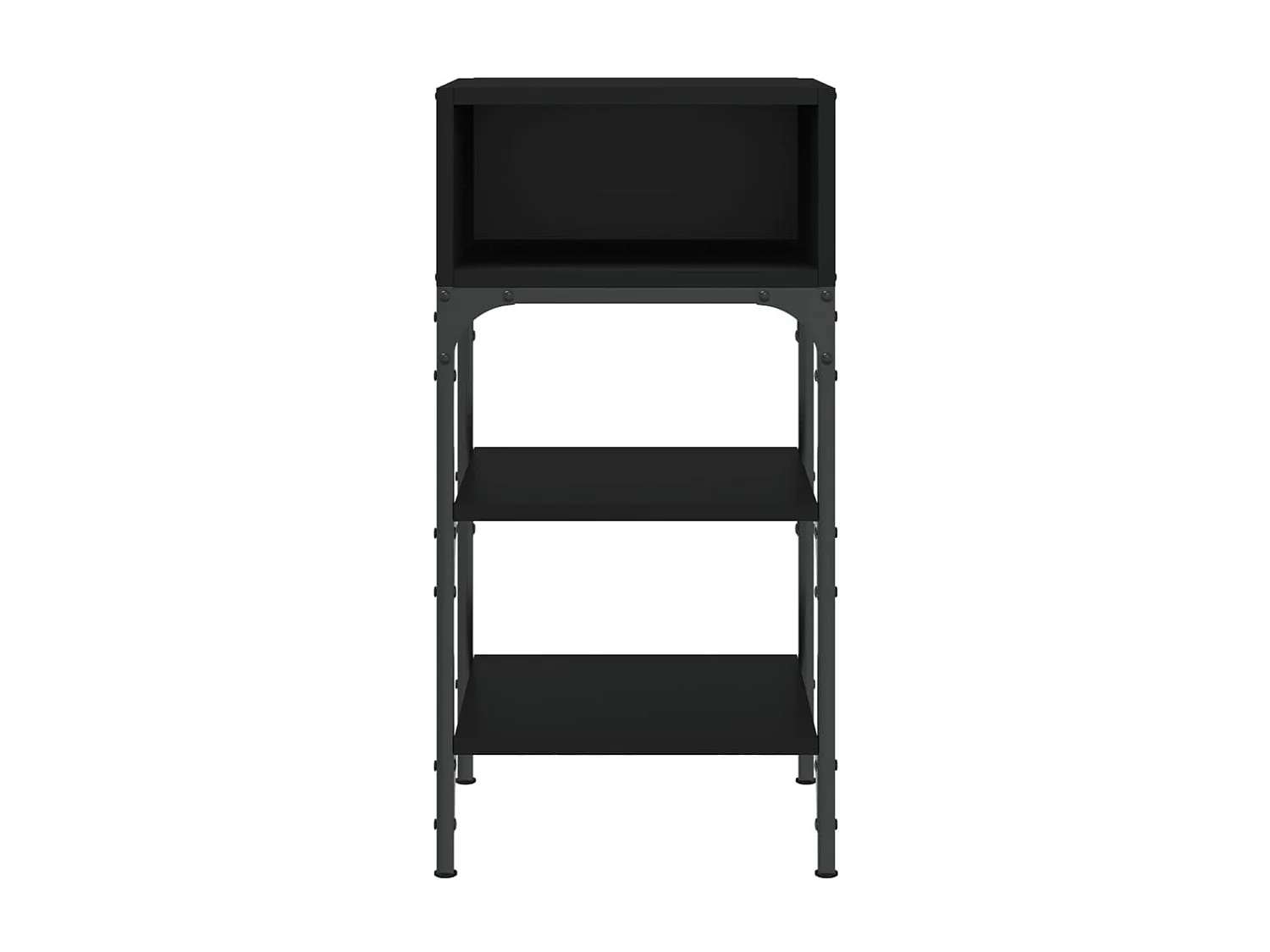 2er-Set Nachttische Nachtschrank Schwarz 35x34,5x70 cm Holzwerkstoff -RN76842