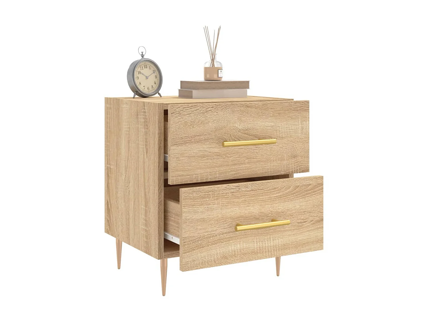 Nachttisch Nachtschrank Sonoma-Eiche 40x35x47,5 cm Holzwerkstoff -RN71650