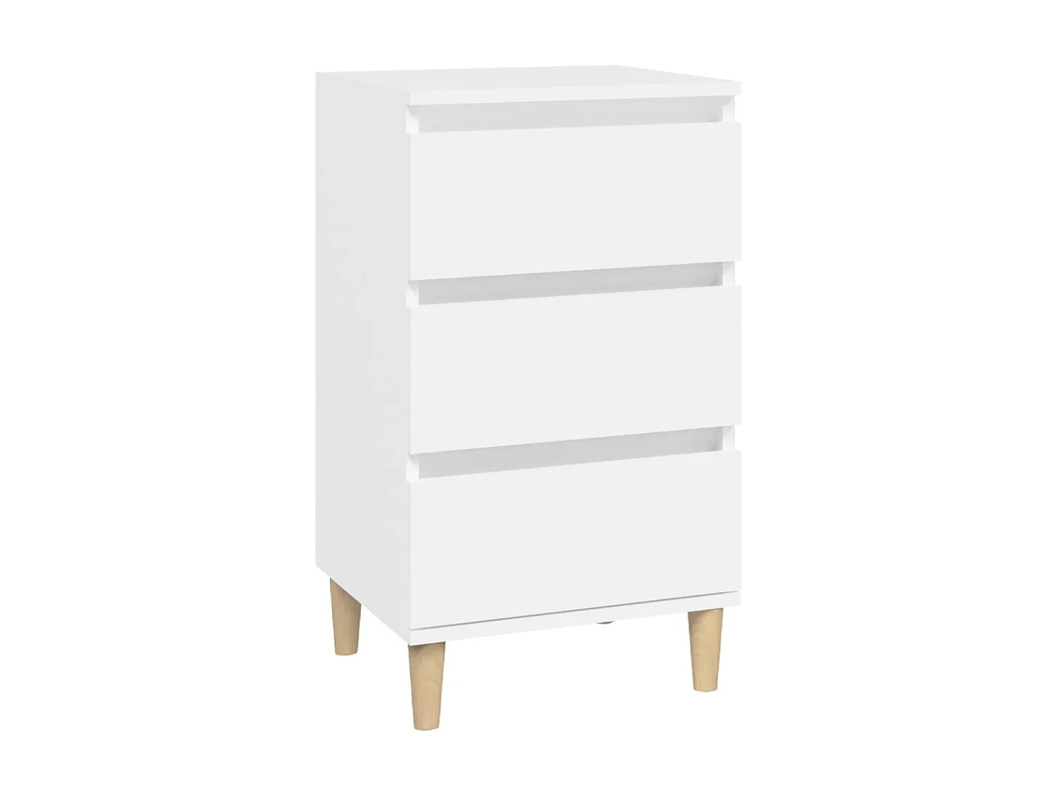 Nachttisch Nachtschrank Weiß 40x35x70 cm Holzwerkstoff -RN88352