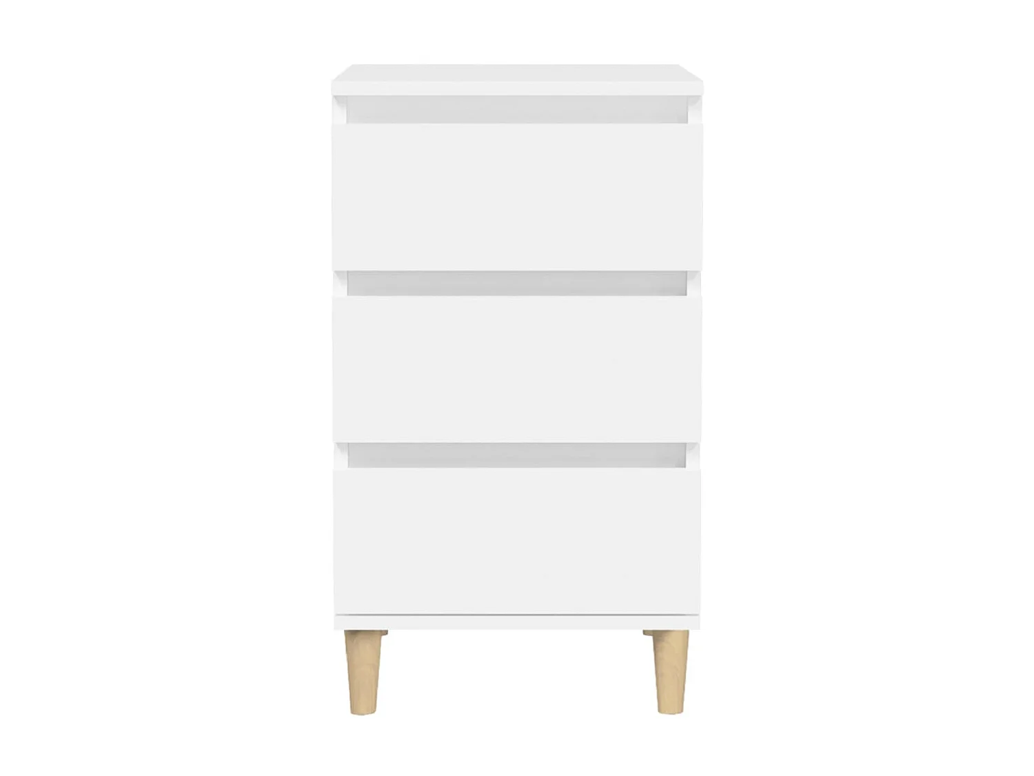 Nachttisch Nachtschrank Weiß 40x35x70 cm Holzwerkstoff -RN88352