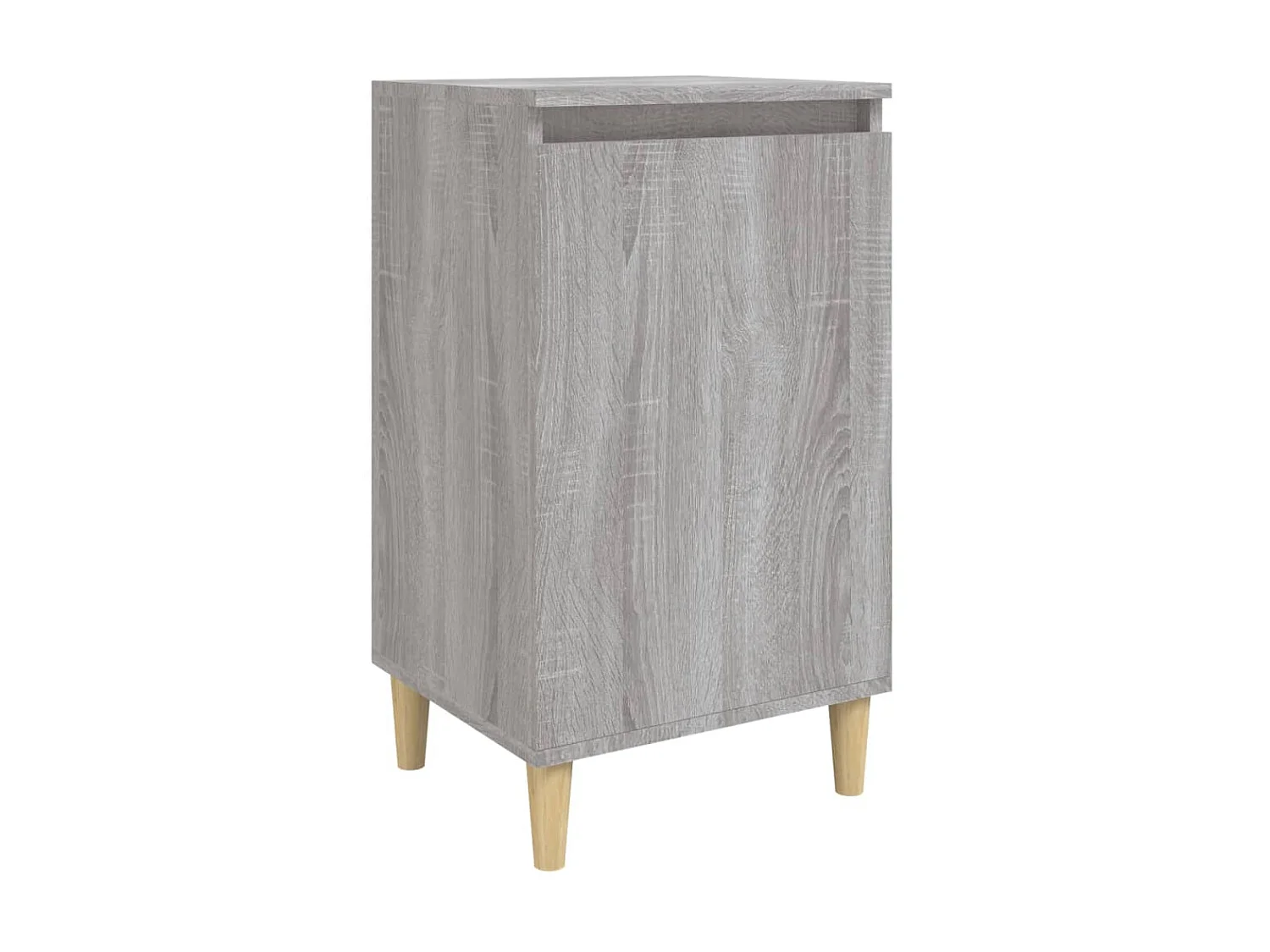 Nachttisch Grau Nachtschrank Sonoma 40x35x70 cm Holzwerkstoff -RN83665