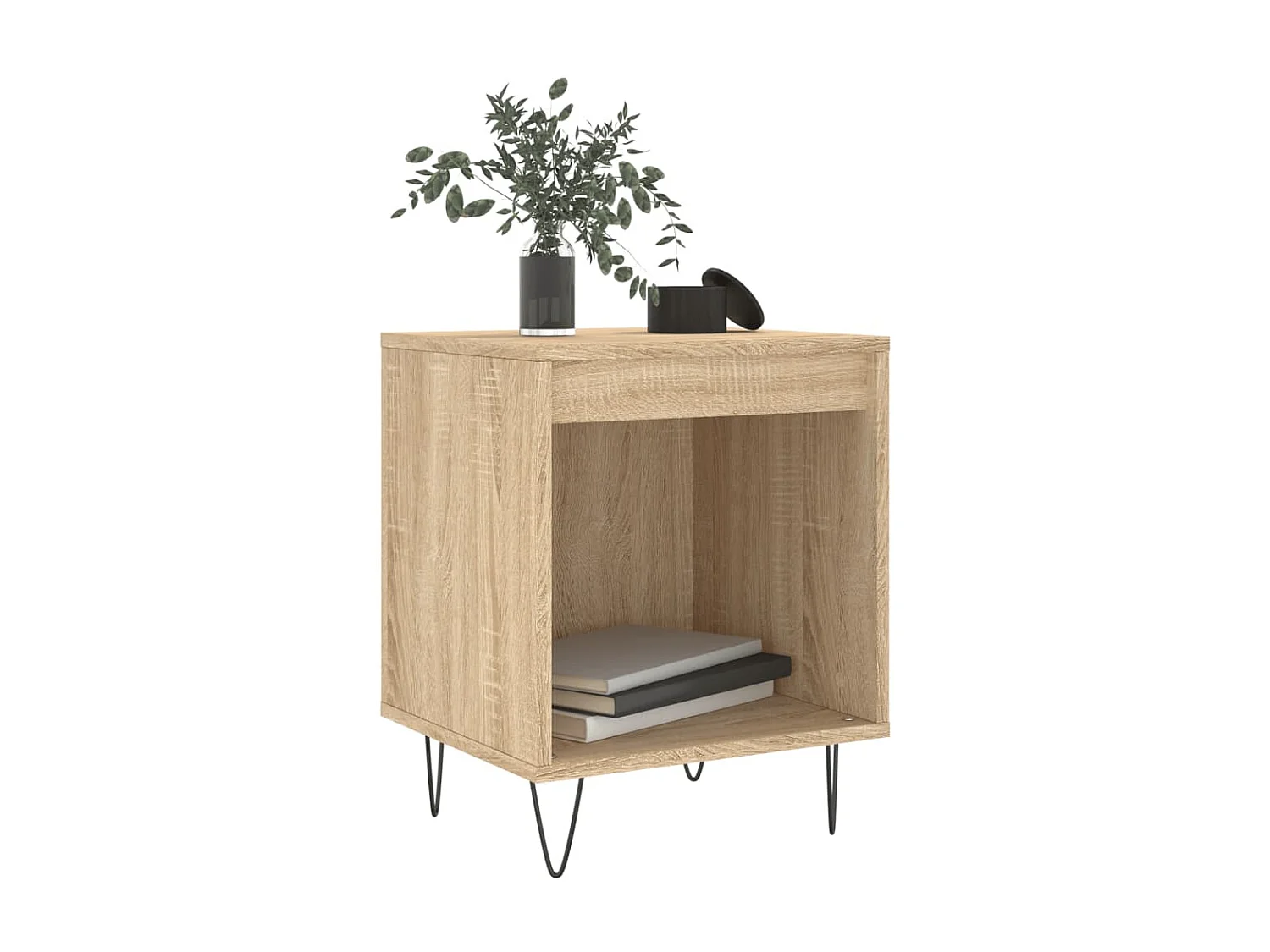 2er-Set Nachttische Nachtschrank Sonoma-Eiche 40x35x50 cm Holzwerkstoff -RN11171