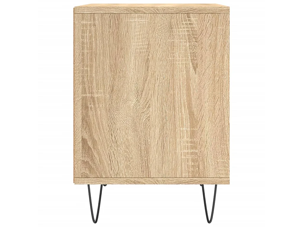 2er-Set Nachttische Nachtschrank Sonoma-Eiche 40x35x50 cm Holzwerkstoff -RN11171
