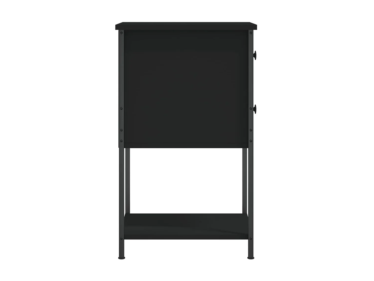 Nachttisch Nachtschrank Schwarz 32x42x70 cm Holzwerkstoff -RN81501