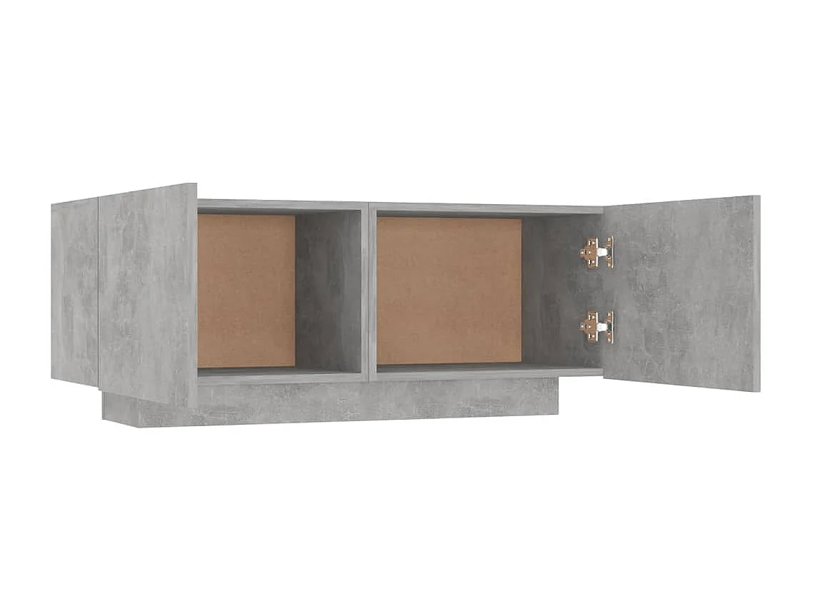 Nachttisch Betongrau Nachtschrank 100x35x40 cm Holzwerkstoff -RN46420
