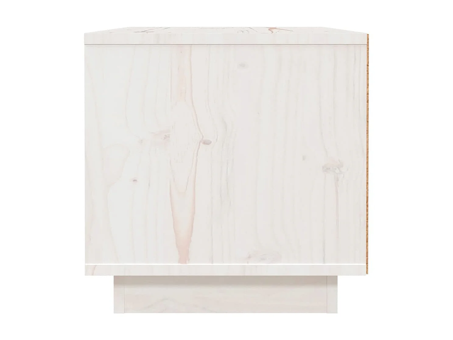 2er-Set Nachttische Nachtschrank Weiß 40x34x35 cm Massivholz Kiefer -RN30022