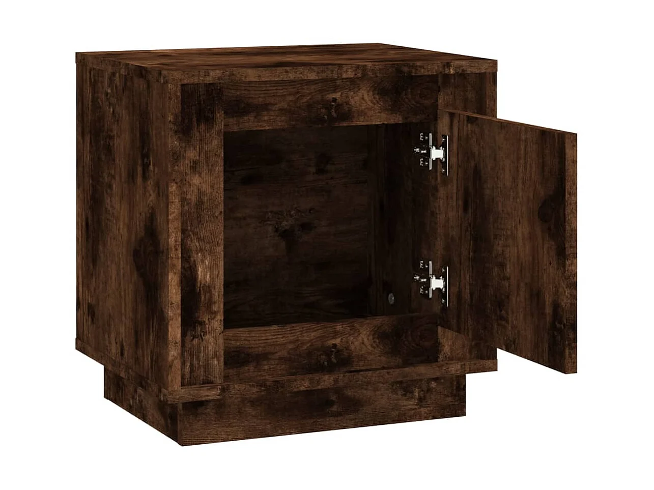 Nachttisch Nachtschrank Räuchereiche 44x35x45 cm Holzwerkstoff -RN39217