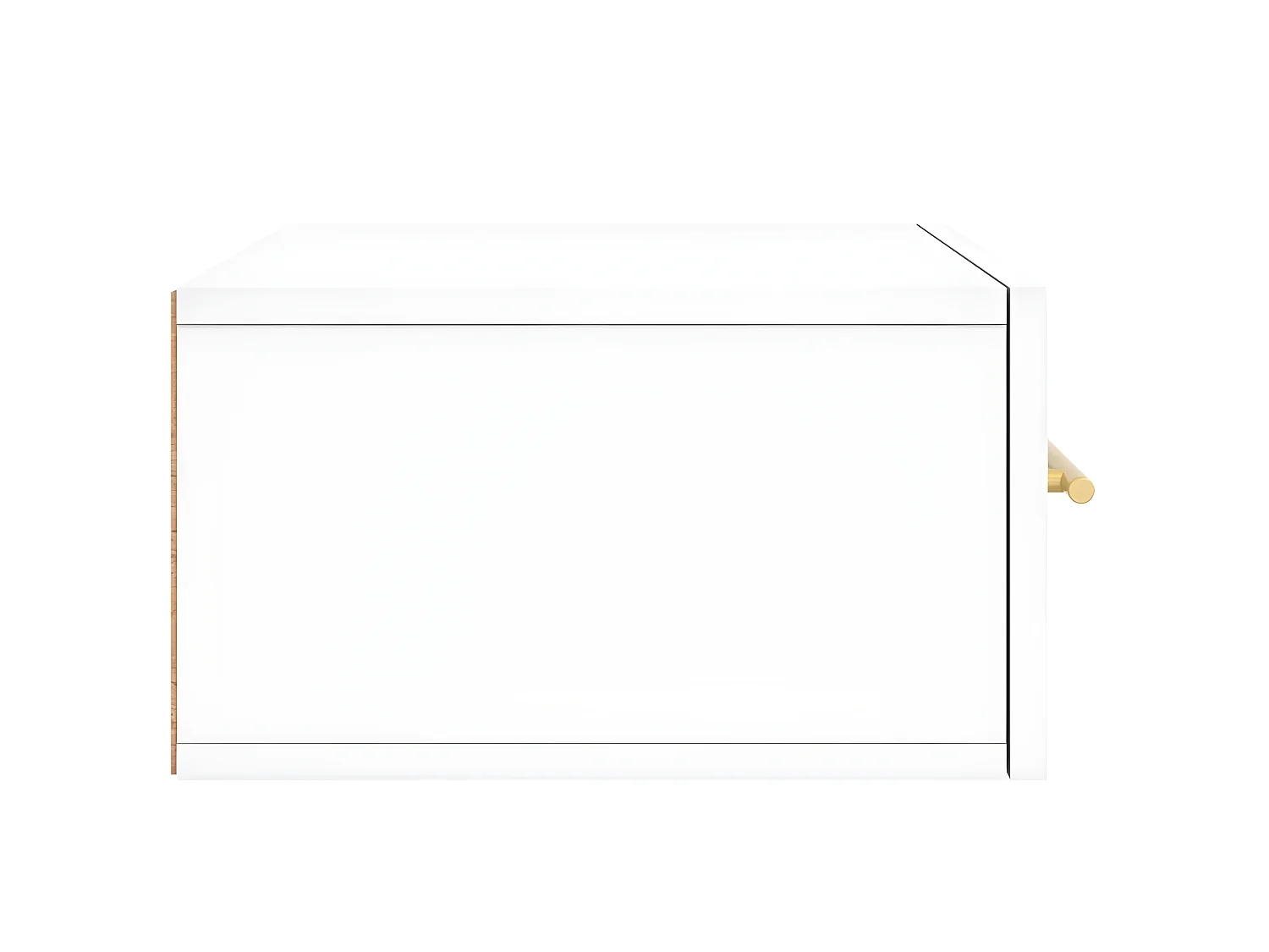 Wand-Nachttisch Nachtschrank Weiß 35x35x20 cm -RN55369