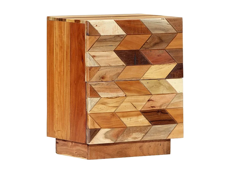 Nachttisch Nachtschrank 40x30x50 cm Altholz Massiv -RN73108