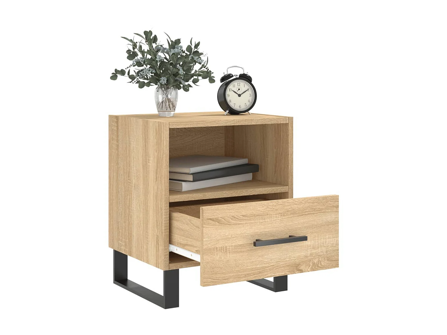 Nachttisch Nachtschrank Sonoma-Eiche 40x35x47,5 cm Holzwerkstoff -RN67605