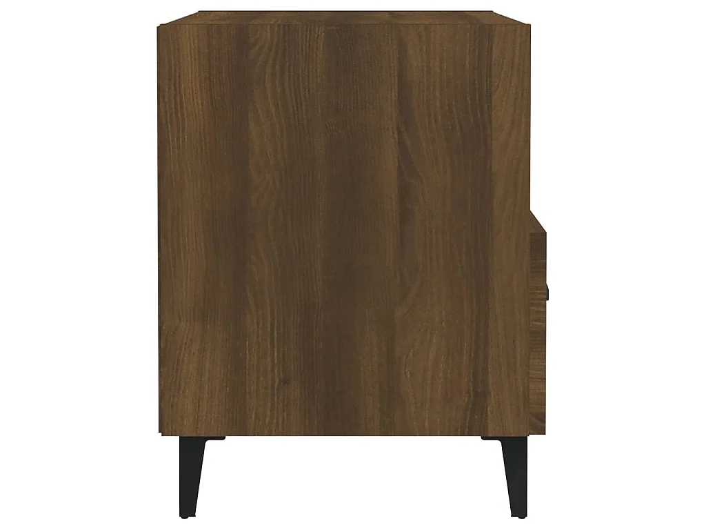 2er-Set Nachttische Nachtschrank Braun Eichen-Optik Holzwerkstoff -RN55189