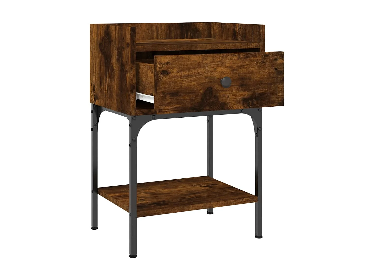 Nachttisch Nachtschrank Räuchereiche 40,5x31x60 cm Holzwerkstoff -RN56944