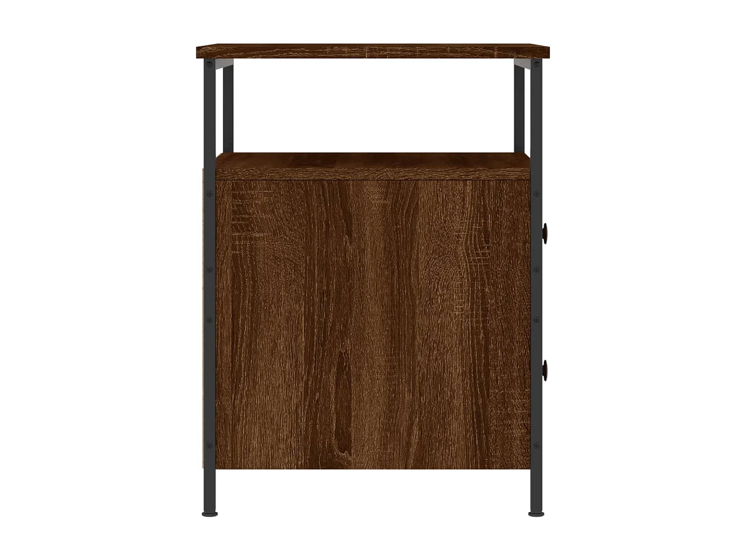 Nachttisch Nachtschrank Braun Eichen-Optik 44x45x60 cm Holzwerkstoff -RN35540