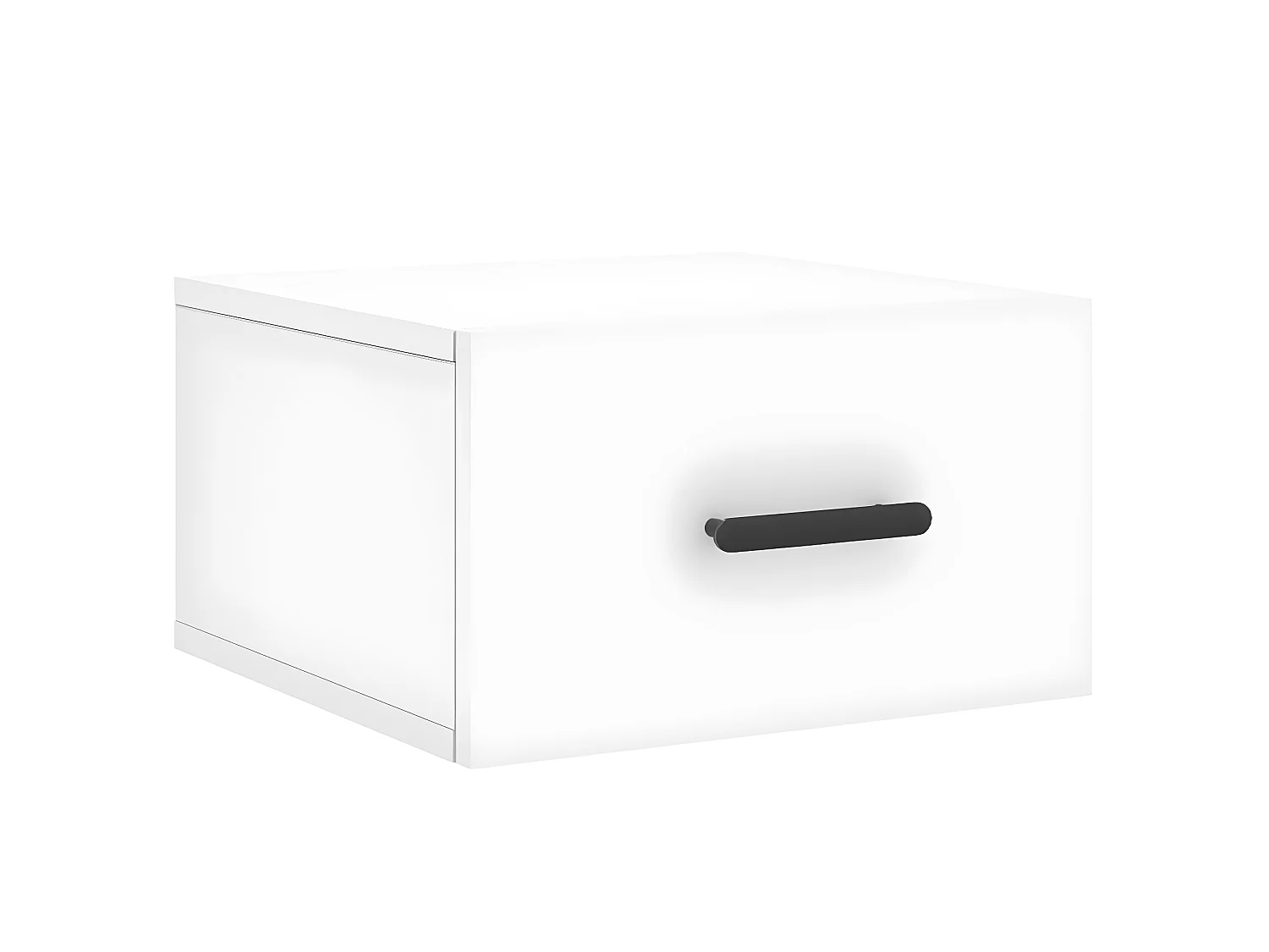 2er-Set Wand-Nachttische Nachtschrank Weiß 35x35x20 cm -RN36744