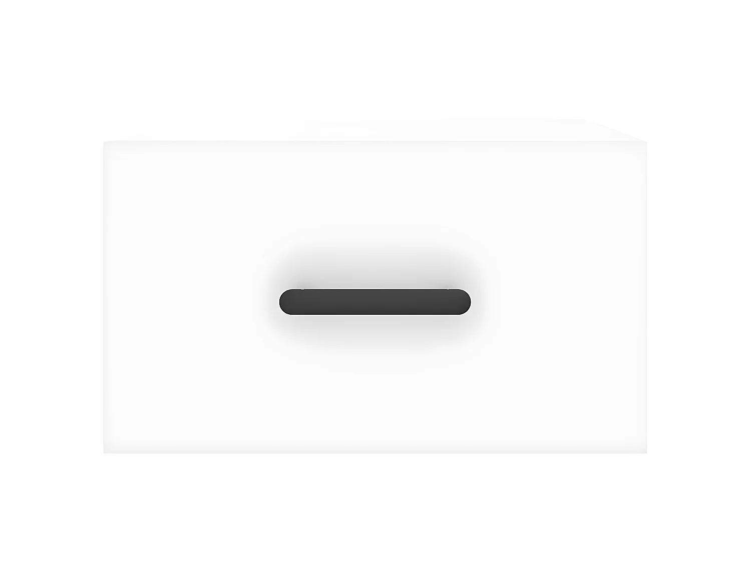 2er-Set Wand-Nachttische Nachtschrank Weiß 35x35x20 cm -RN36744