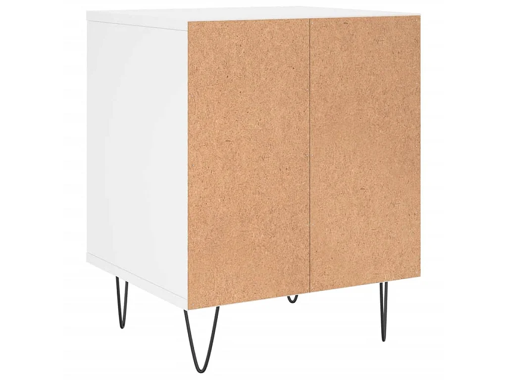 Nachttisch Nachtschrank Weiß 40x35x50 cm Holzwerkstoff -RN82628