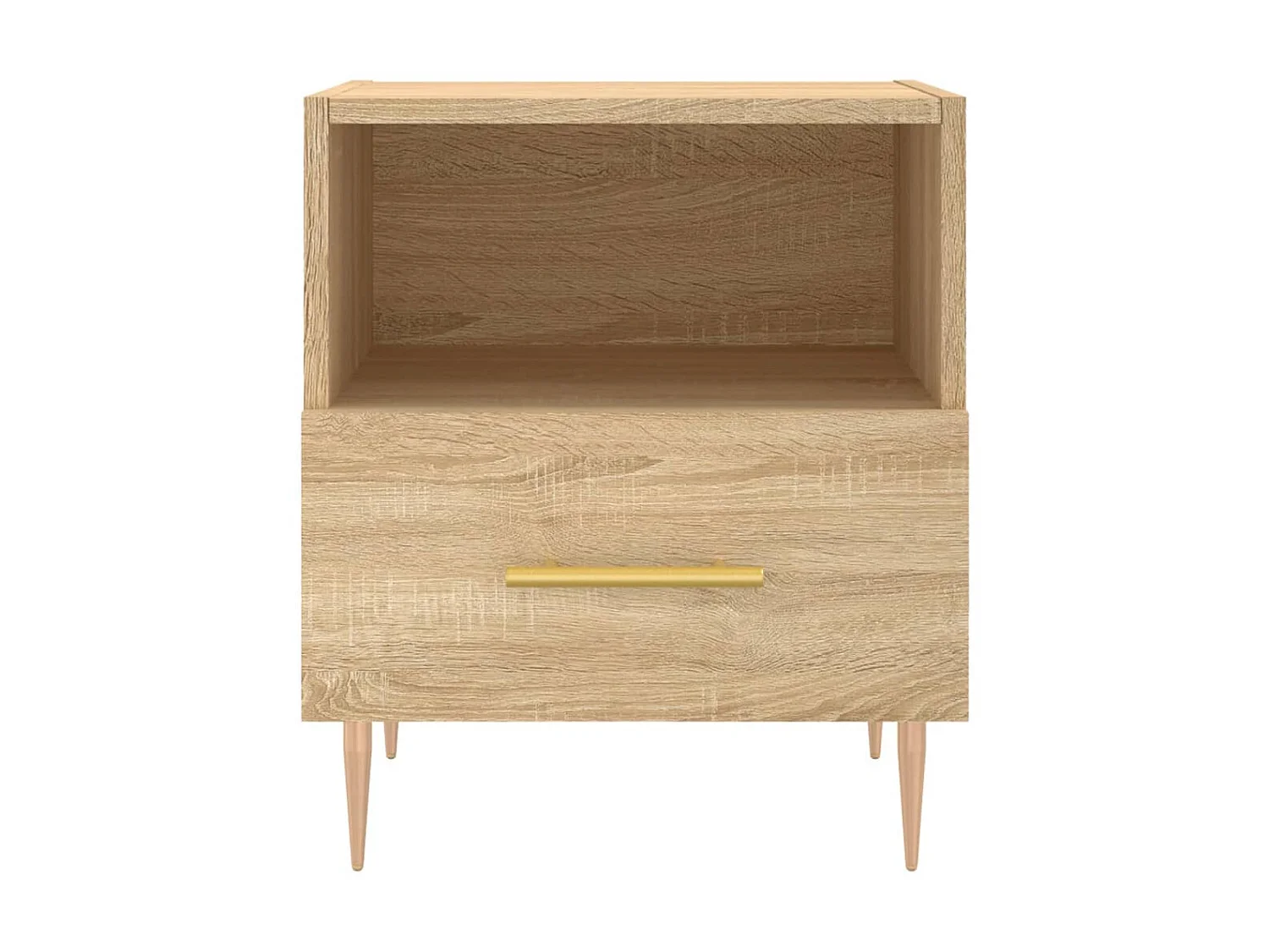 2er-Set Nachttische Nachtschrank Sonoma-Eiche 40x35x47,5 cm Holzwerkstoff -RN84206