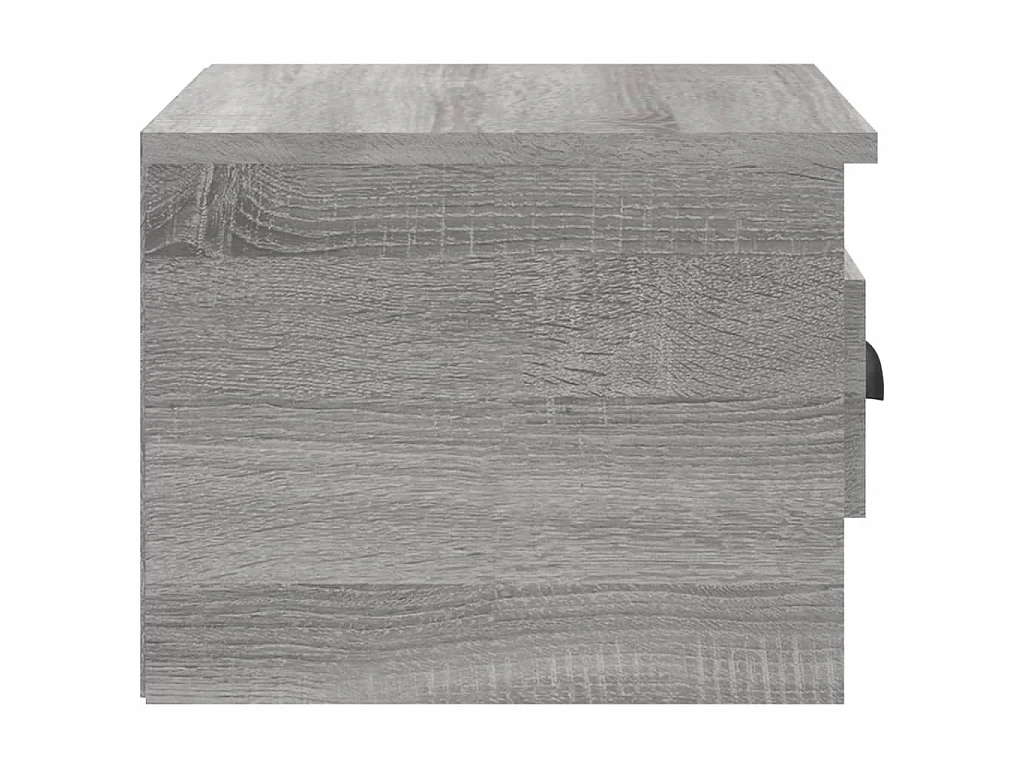 Wand-Nachttisch Grau Nachtschrank Sonoma 41,5x36x28 cm -RN53896