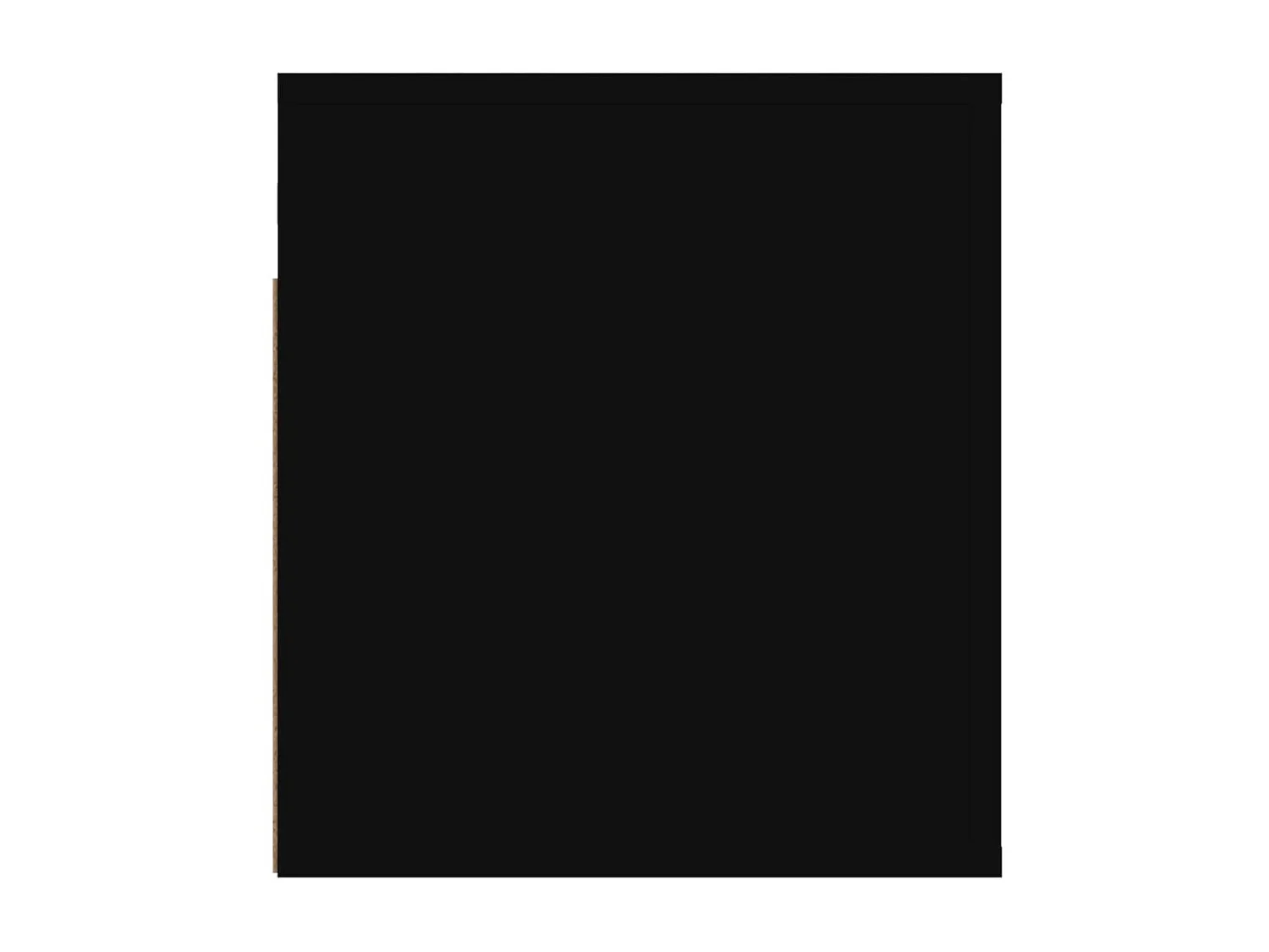 Wand-Nachttisch Nachtschrank Schwarz 50x36x40 cm -RN70242