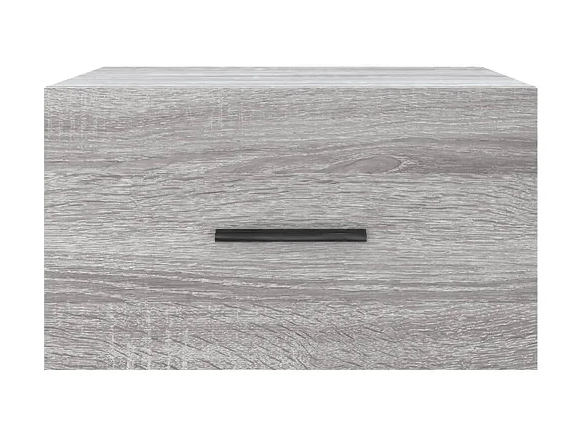 2er-Set Wand-Nachttische Nachtschrank Grau Sonoma 35x35x20 cm -RN57460