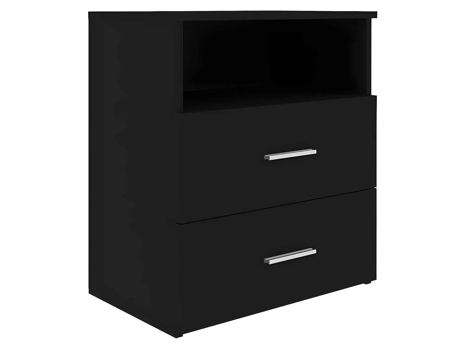 Nachttisch Nachtschrank Schwarz 50x32x60 cm -RN94656