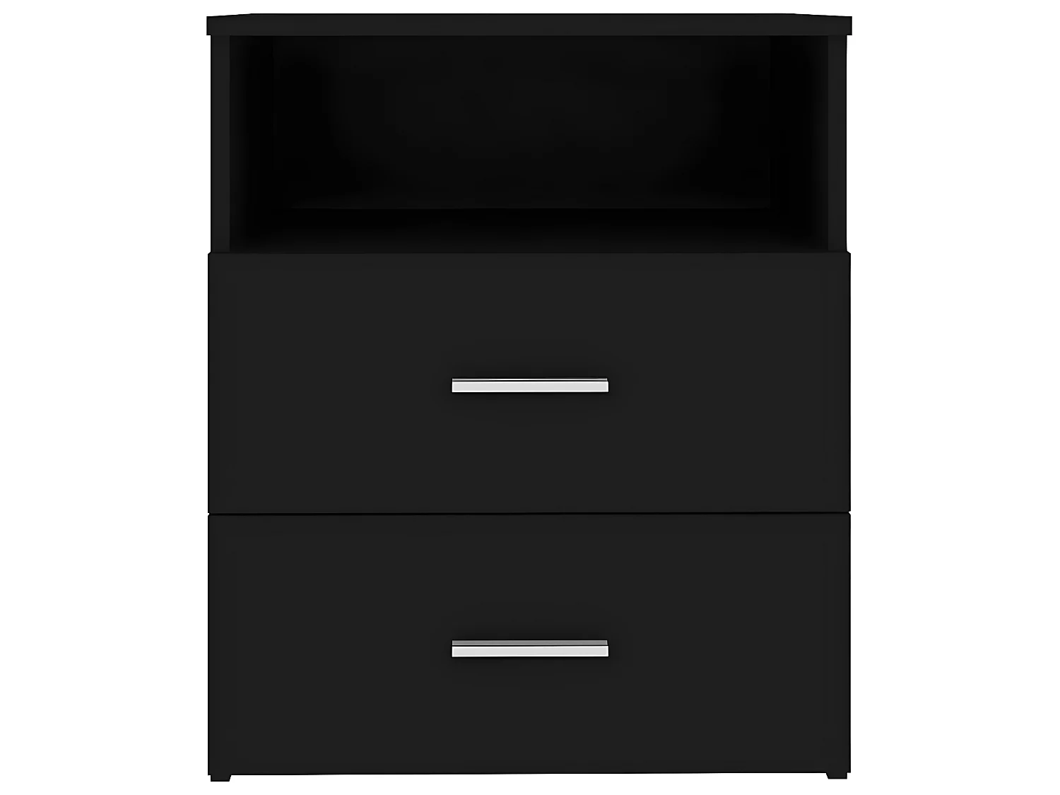 Nachttisch Nachtschrank Schwarz 50x32x60 cm -RN94656