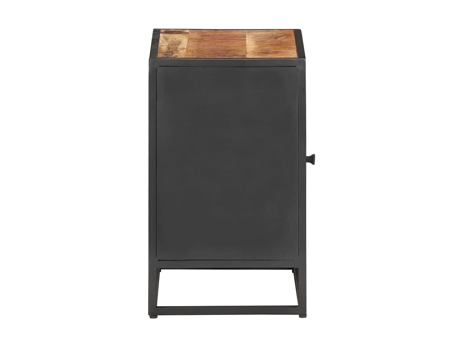 Nachttisch Nachtschrank 40x30x50 cm Raues Mangoholz und Wiener Geflecht -RN89629